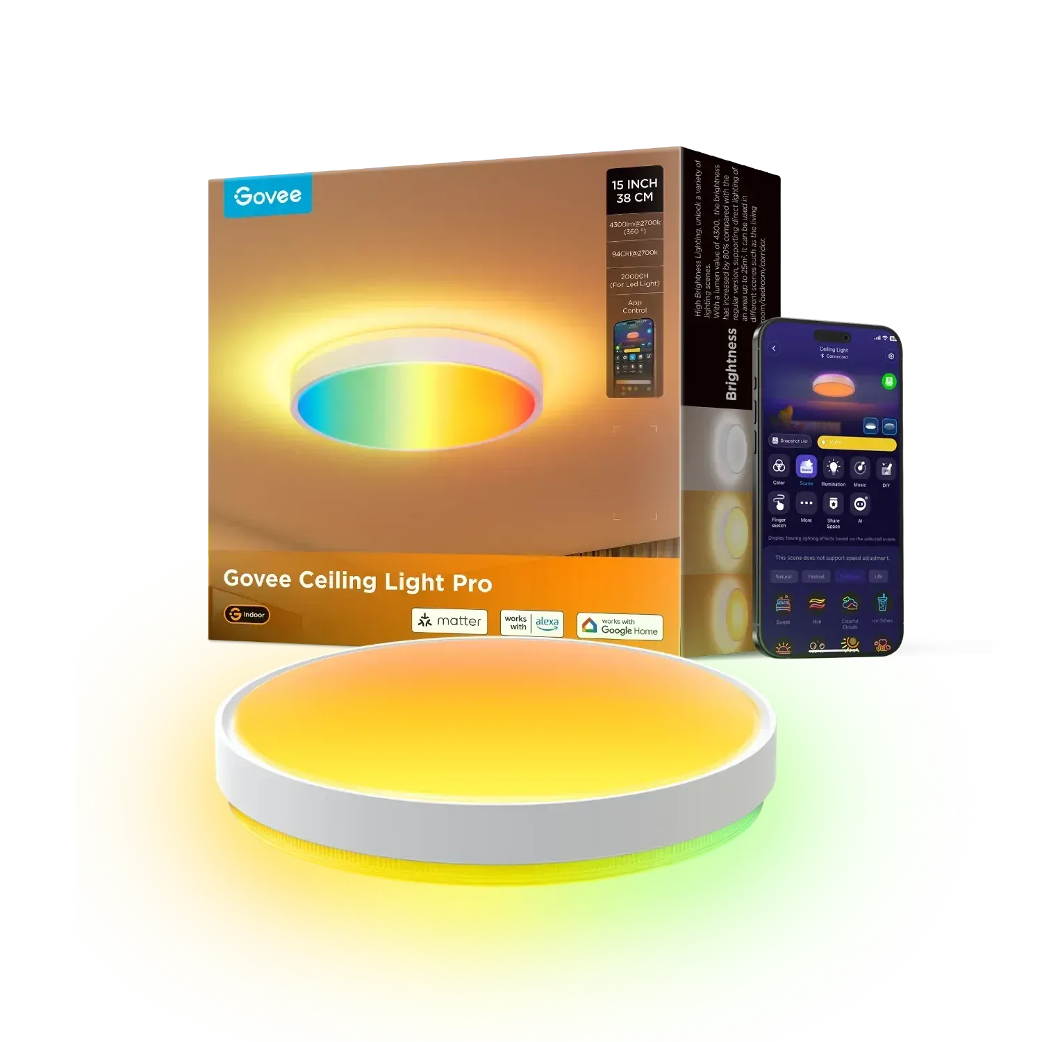 Govee Round Smart Ceiling Light 15inch