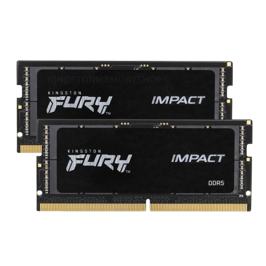 Kingston Fury Impact 32GB (2x16GB) / 5600Mhz / SODIMM DDR5 / CL40 / KF556S40IBK2-32