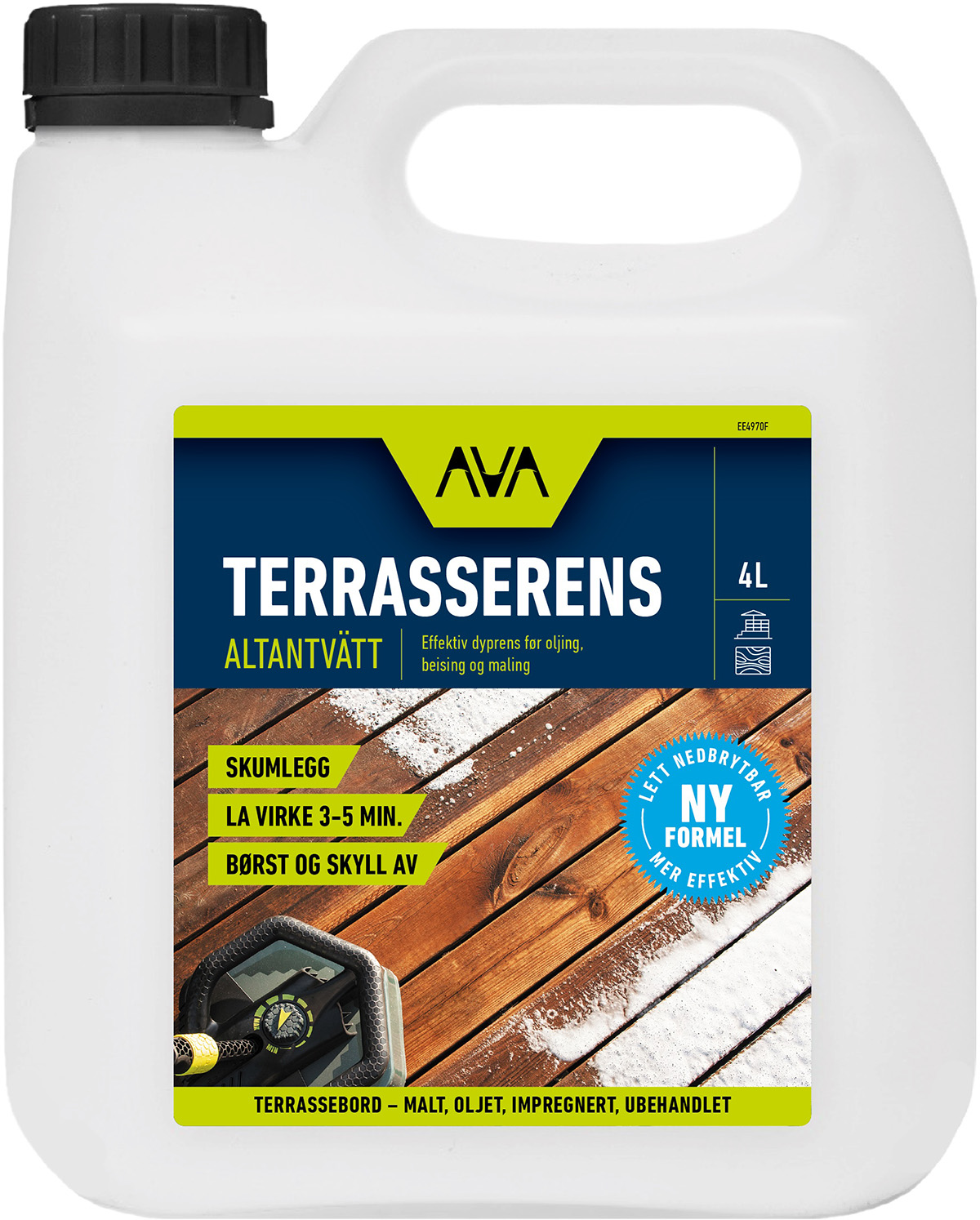 Effektiv och skonsam terrassrengöring