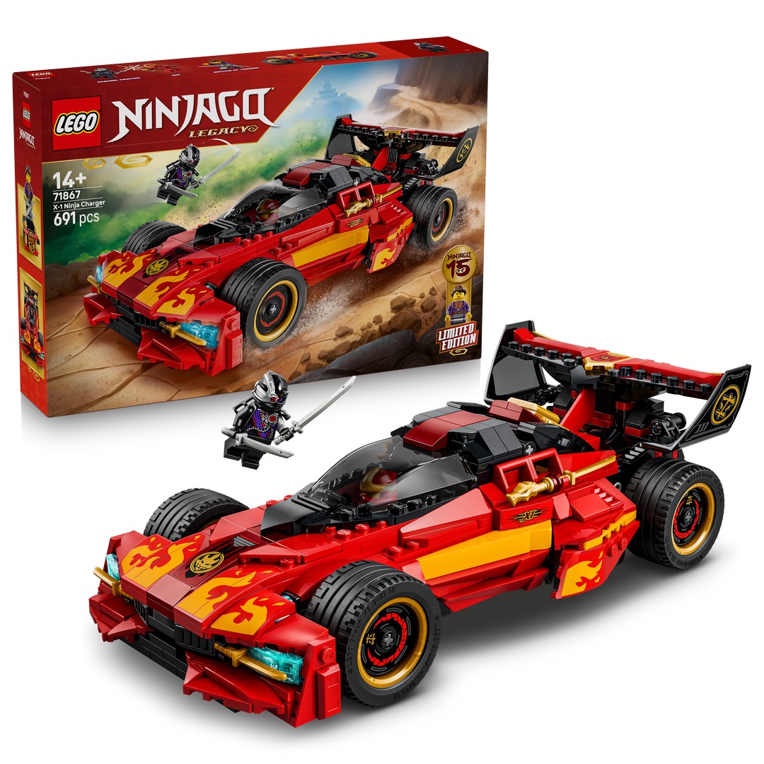 LEGO Ninjago 15-årsjubileumsutgaven av Kais X-1 ninjabil 71867