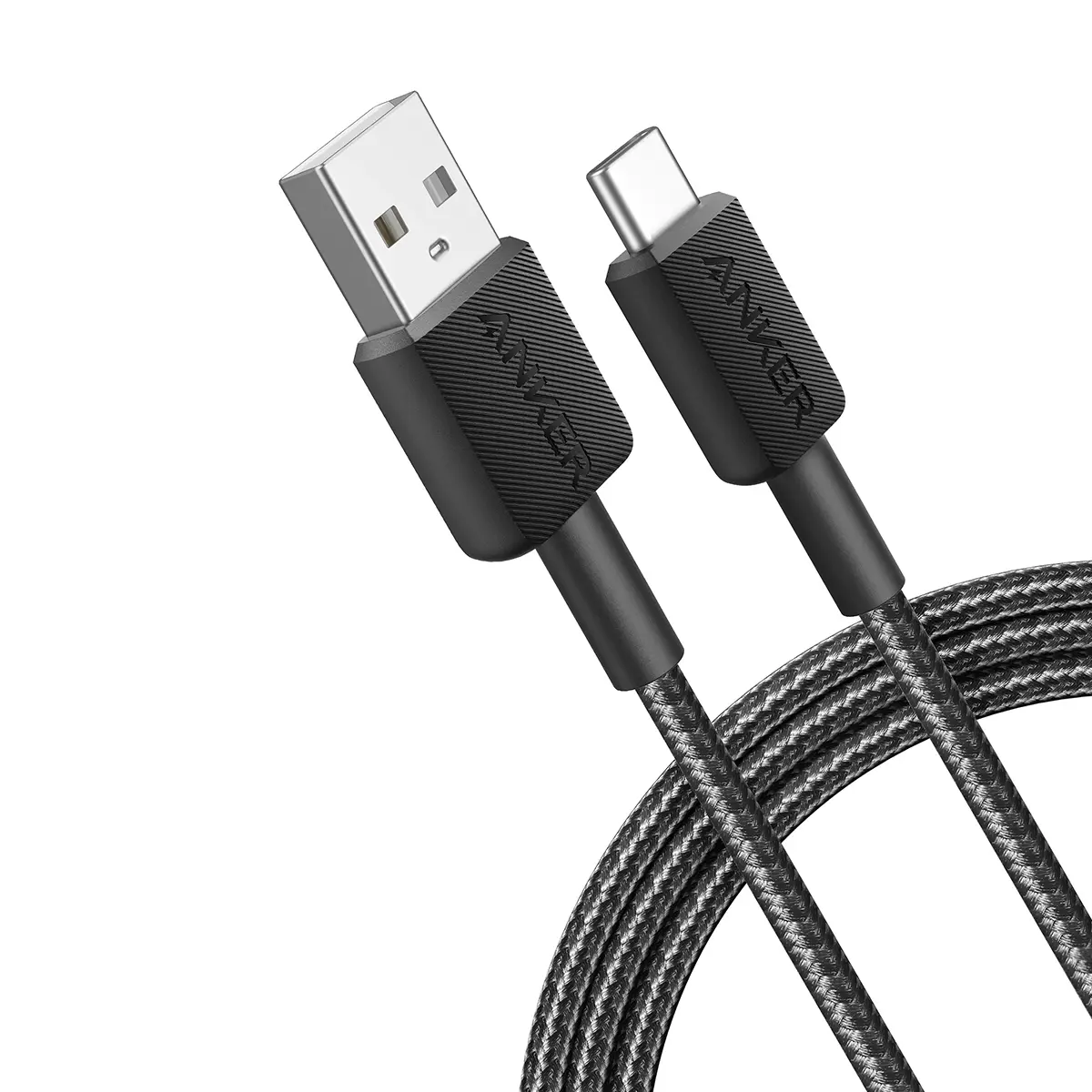 Anker Anker 322 USB-A/USB-C Nylon 6ft Black