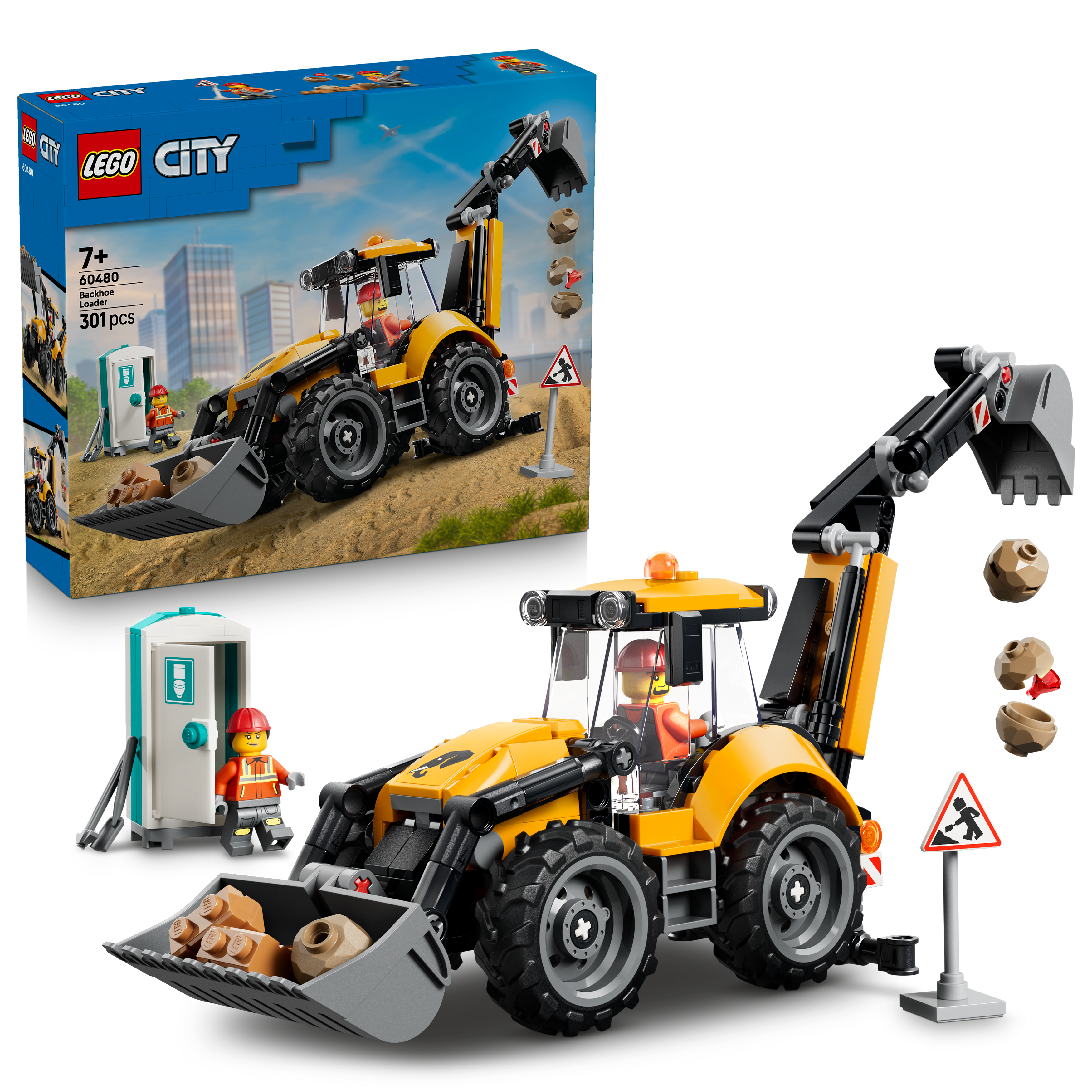 LEGO City Great Vehicles Gul traktorgraver 60480