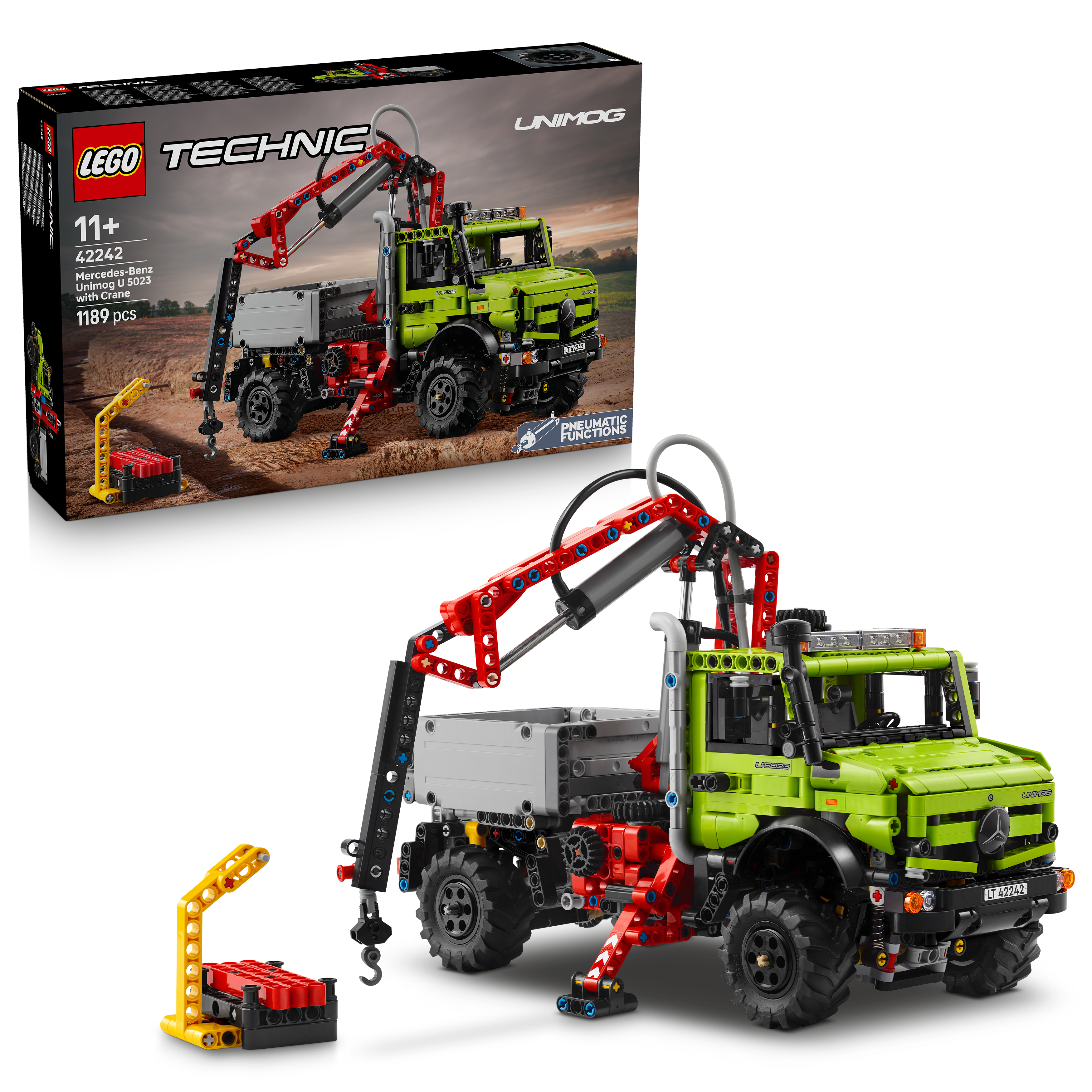LEGO Technic Mercedes-Benz Unimog U 5023 med kran 42242