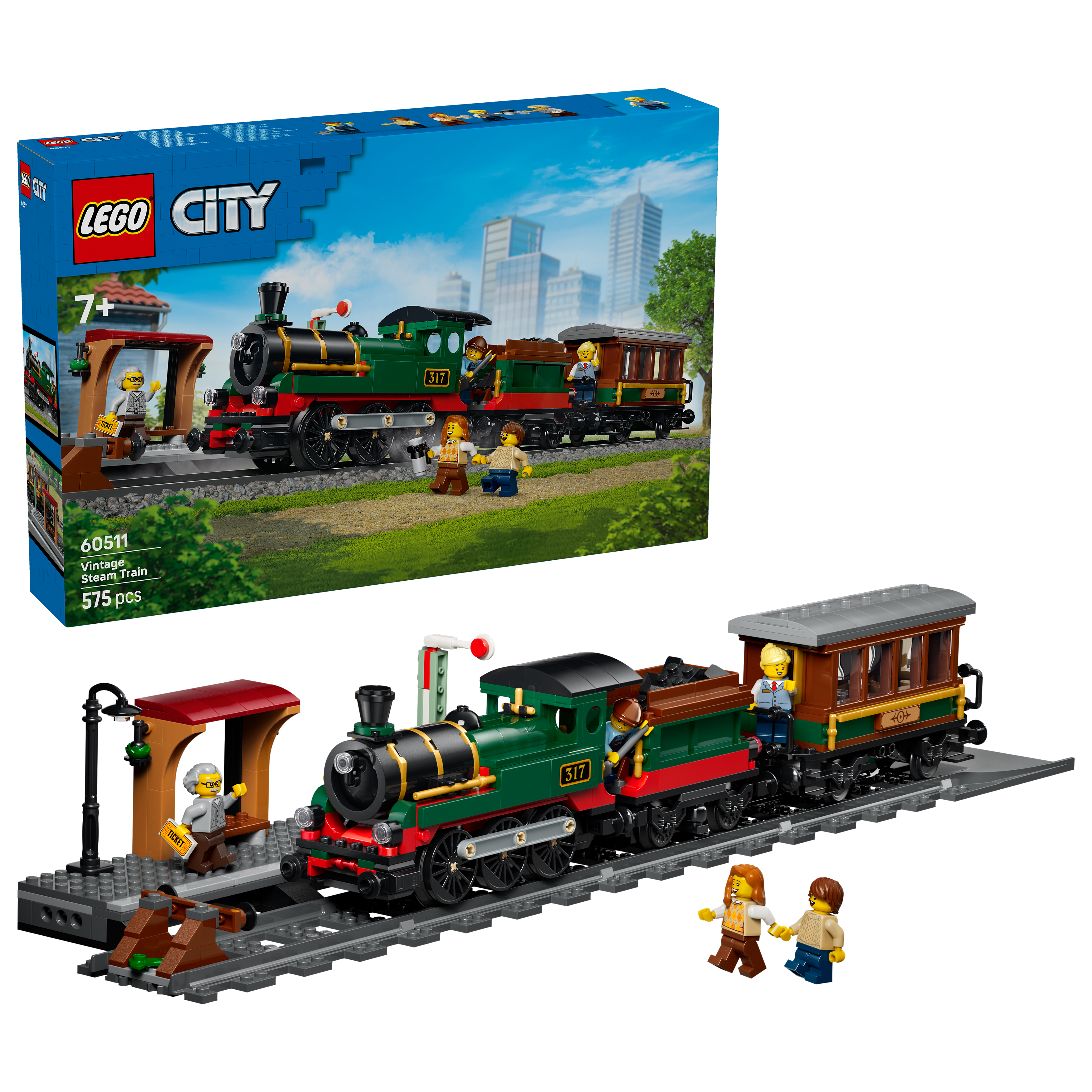 LEGO City Gammeldags damptog 60511