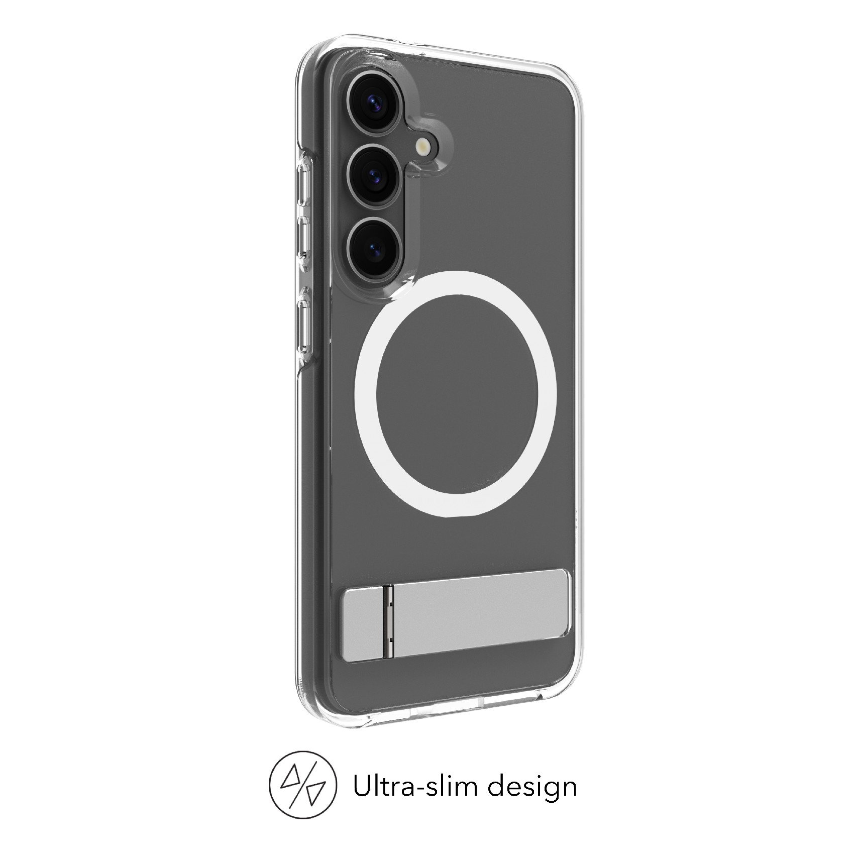 Mobilskal för Galaxy S25 med kickstand och Qi2