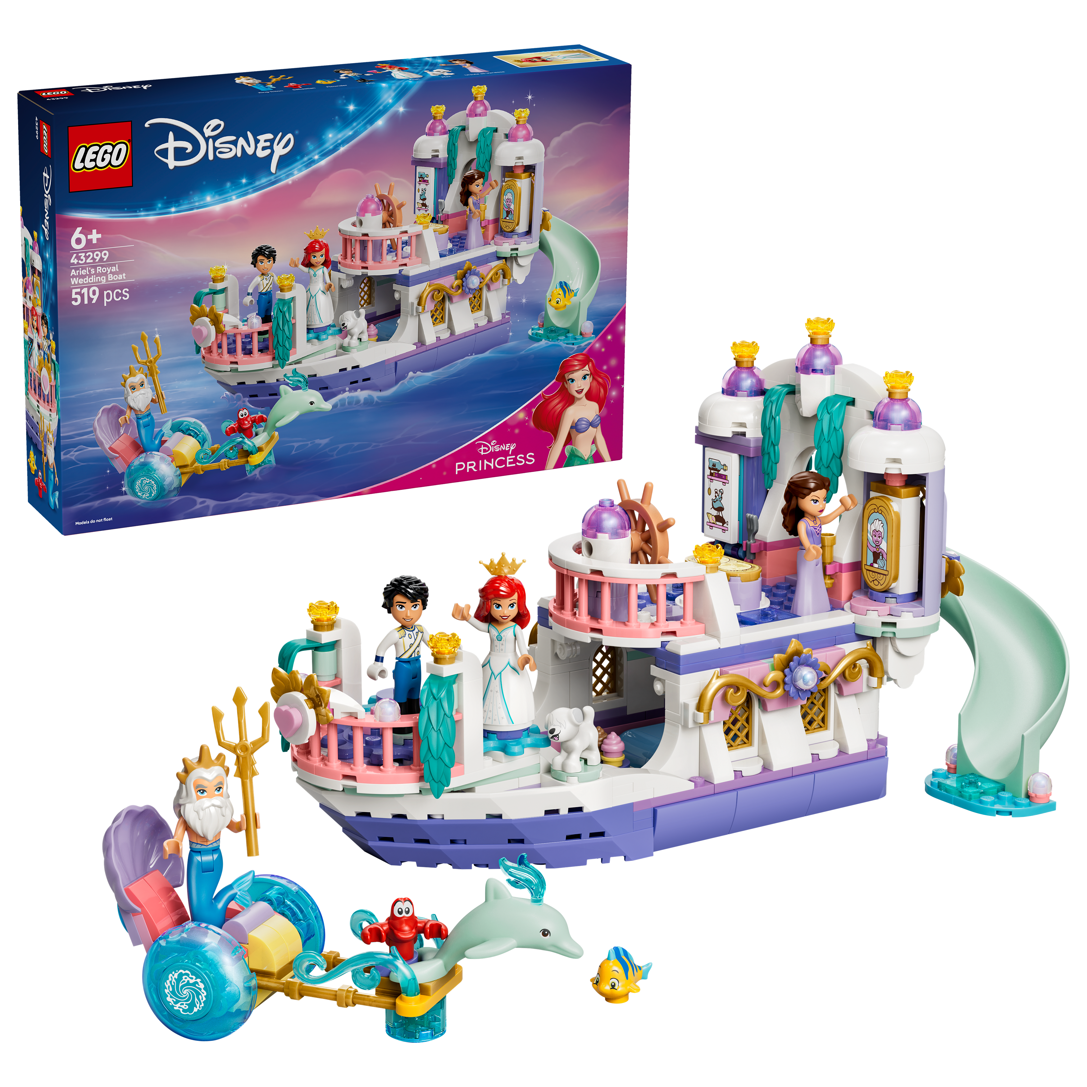 LEGO Disney Princess Ariels bryllupsbåt 43299