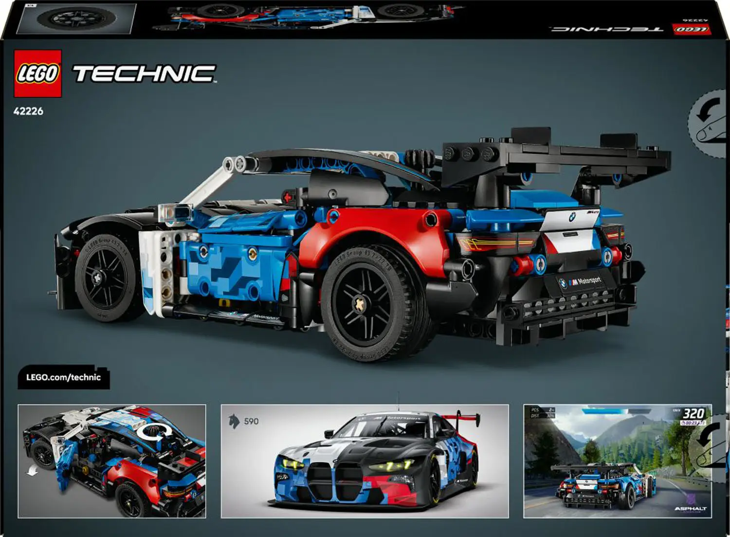 LEGO Technic BMW M4 GT3 EVO racerbil 42226 | NetOnNet