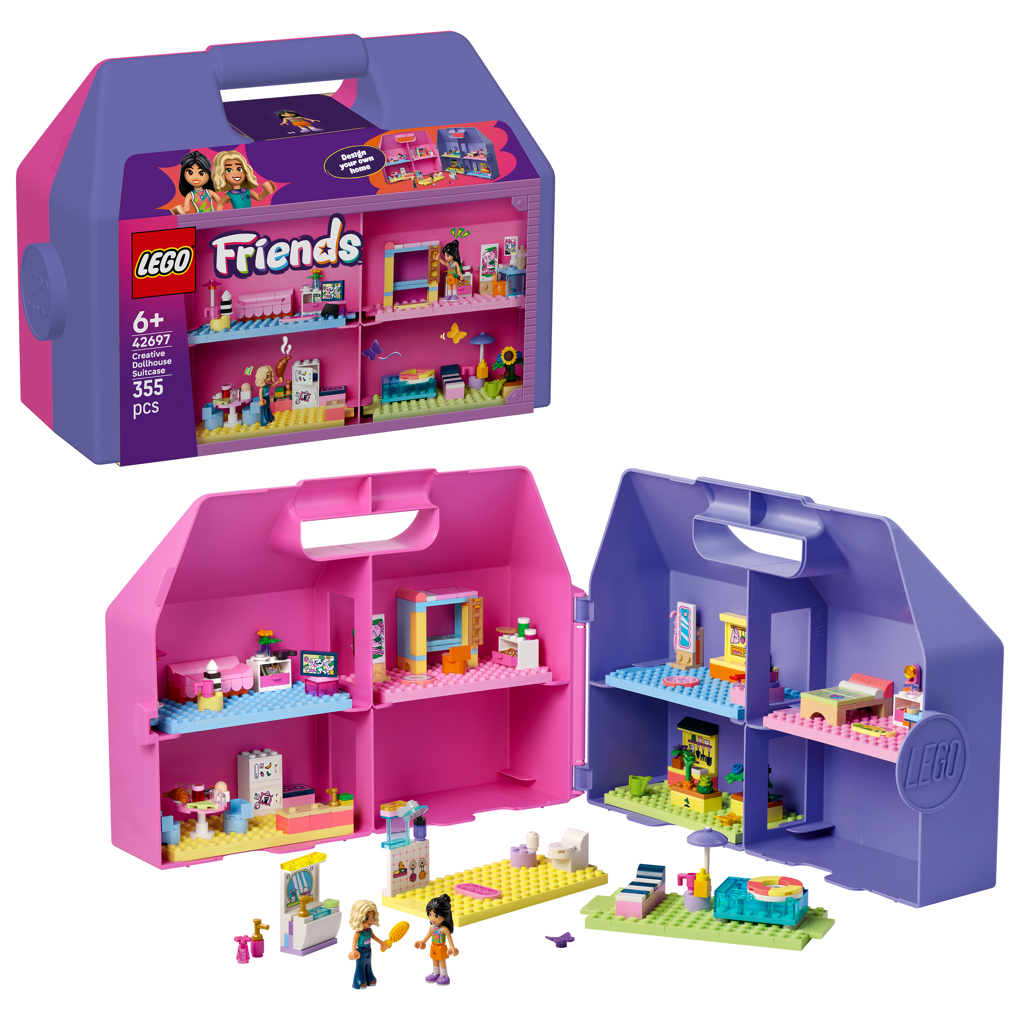 LEGO Friends Kreativ koffert med dukkehus 42697