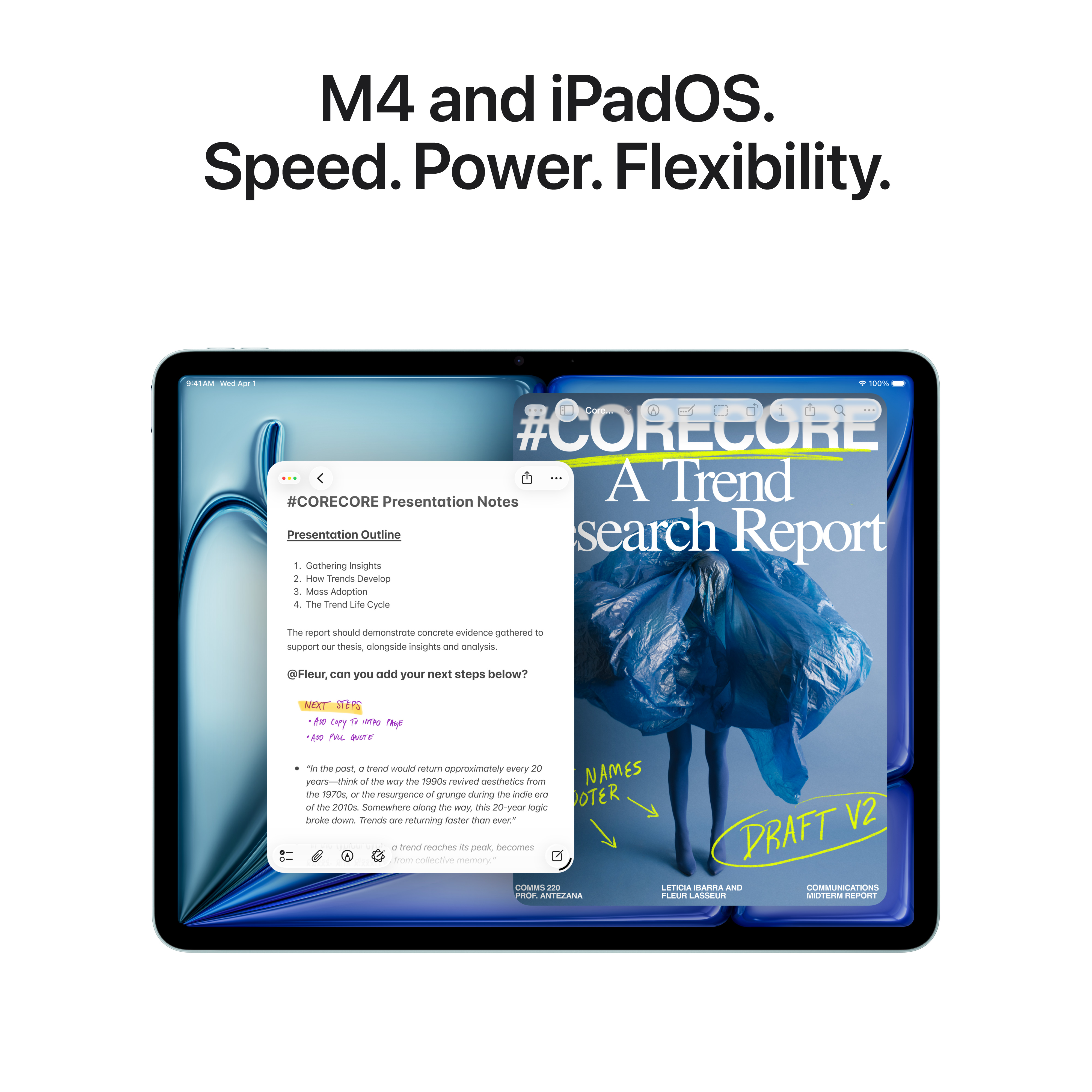 Apple 11-inch iPad Air - M4 chip, Wi-Fi, 128GB - Blue | NetOnNet
